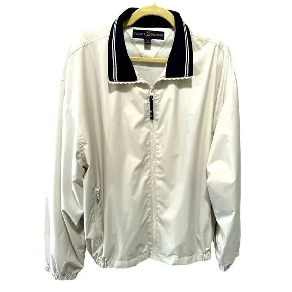 Tommy Hilfiger Golf Poplin Zip Front Jacket Size L - Picture 1 of 10